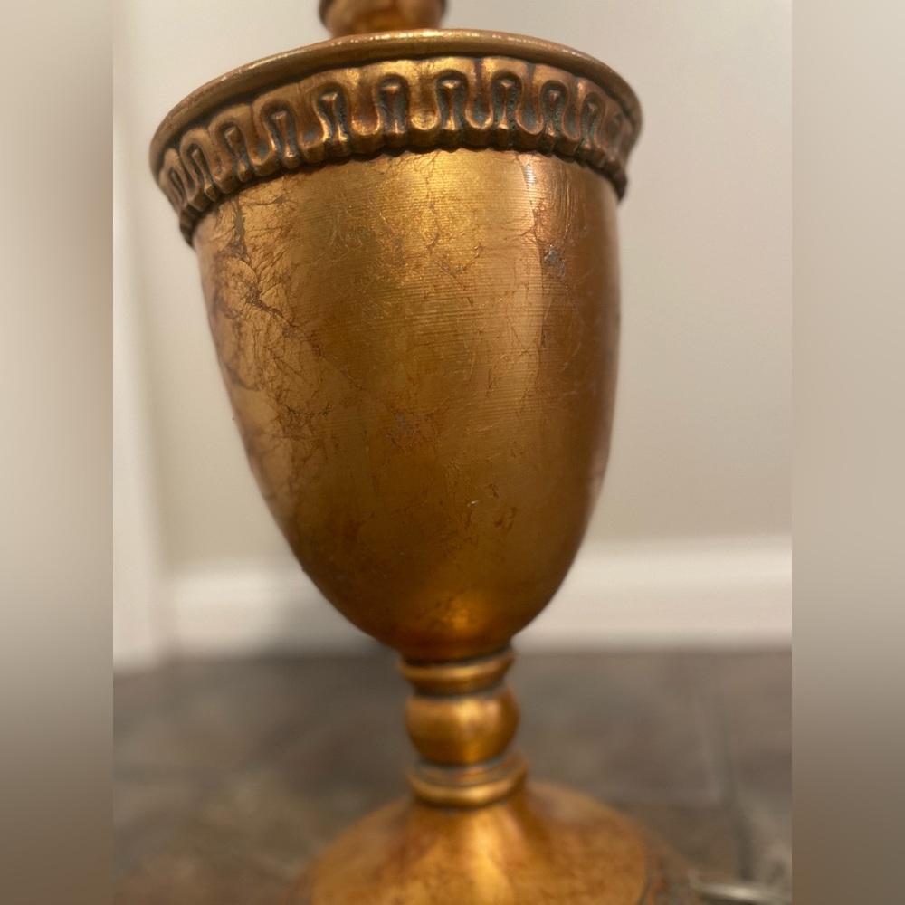 Antique Vintage Leviton Copper Art Deco 32” Table Lamp - Picture 6 of 7
